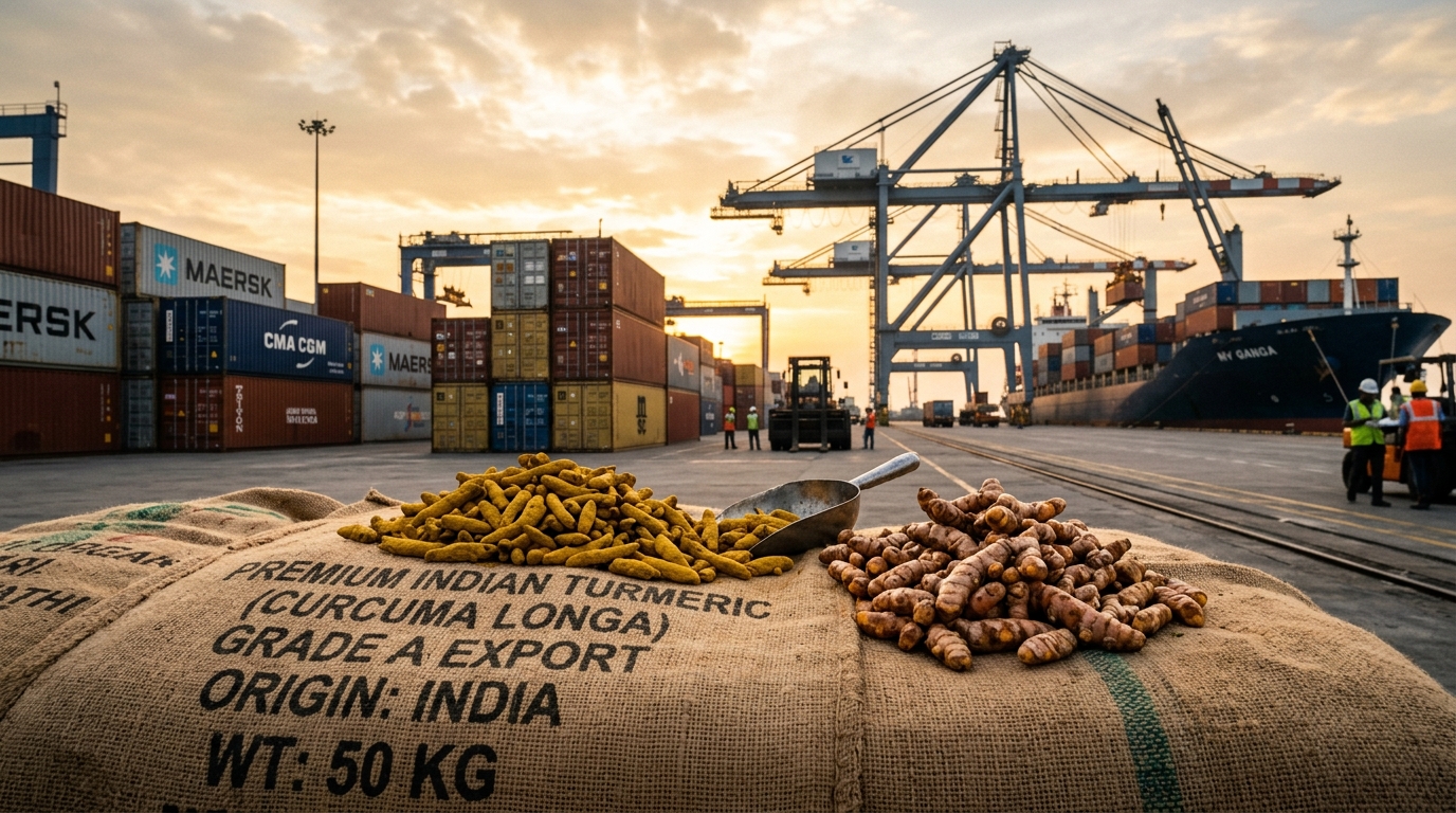 Viruksham Indian Turmeric and Agricultural Export Logistics